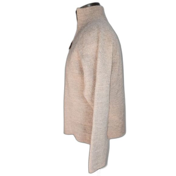 Tasso Elba Men's Beige 100% Wool Full Zip Sweater Size L - Picture 2 of 7